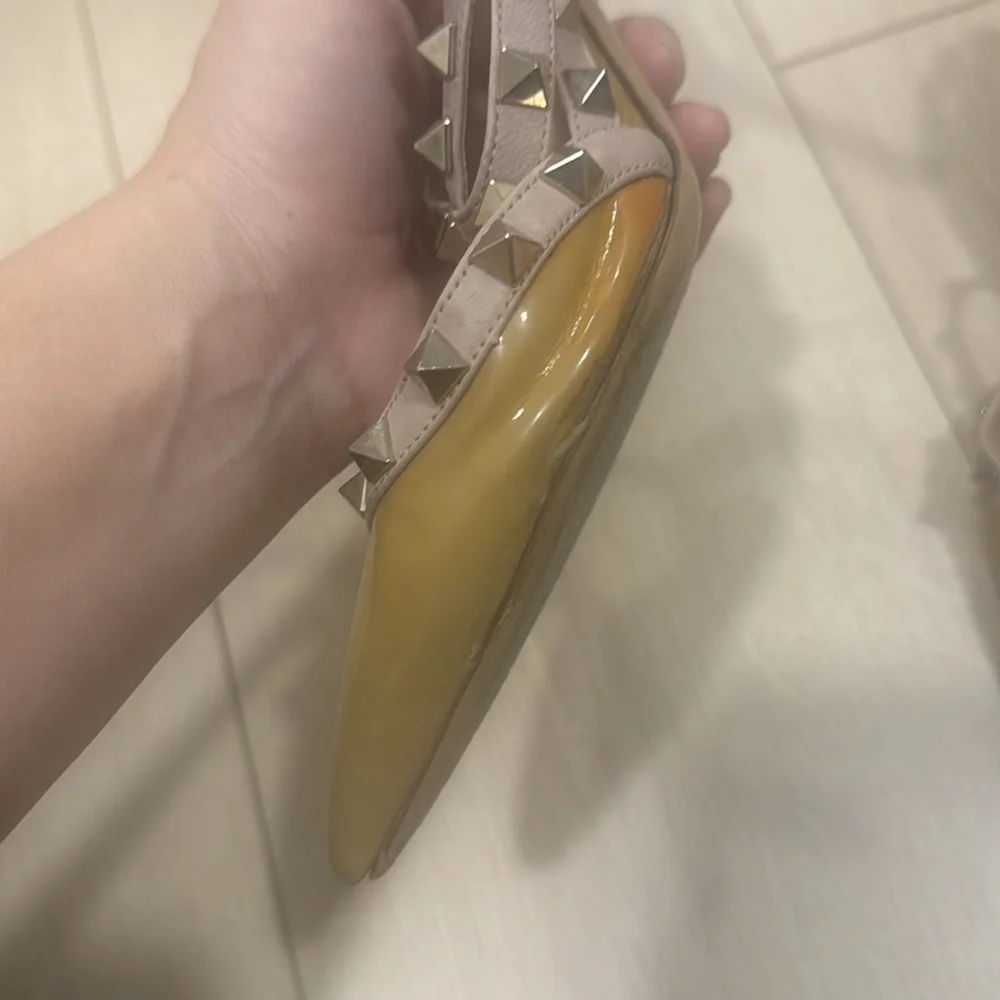 VALENTINO GARAVANI RKSTUD HEELS SHOES 37.5 - Picture 3 of 10